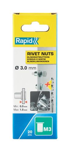 RAPID BLINDKLINKMOEREN M3 INCL BOOR 20ST