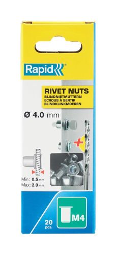 RAPID BLINDKLINKMOEREN M4 INCL BOOR 20ST