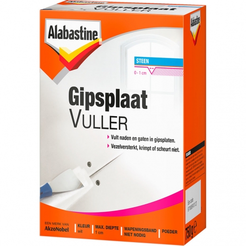 ALABASTINE GIPSPLAAT VULLER 750 GR