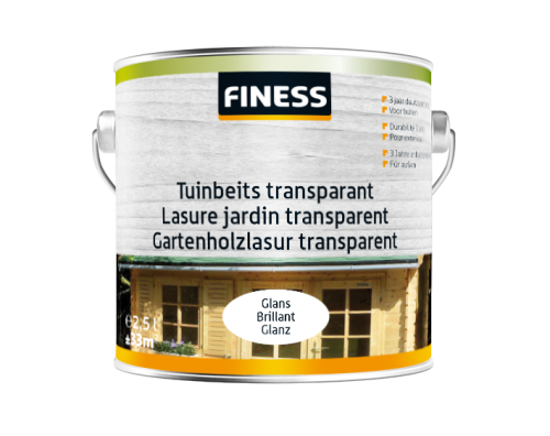  FINESS TUINBEITS GLANS TRANSPARANT 2,5 LTR BRUIN