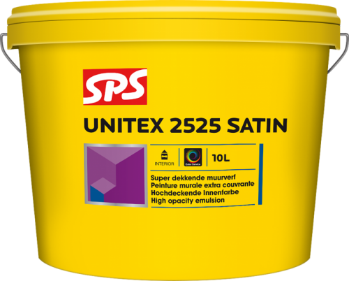SPS UNITEX 2525 SATIN WIT-BLANC 10LTR
