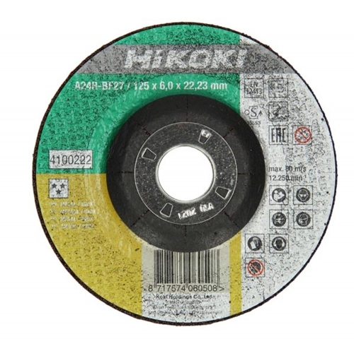 HIKOKI AFBRAAMSCHIJF (INOX)125X6,0) KOM