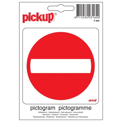 PICKUP INTERNATIONAL PICTOGRAM 10X10CM VERBODEN TOEGANG