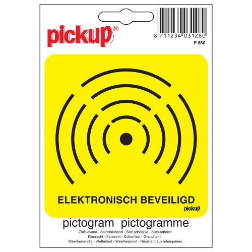 PICKUP INTERNATIONAL PICTOGRAM 10X10CM ELEKTRONISCH BEVEILIGD