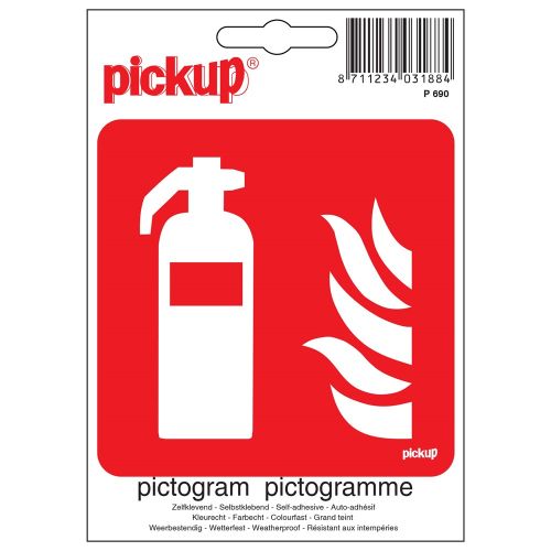 PICKUP INTERNATIONAL PICTOGRAM 10X10CM BRANDBLUSAPPARAAT