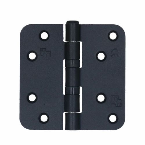  NYLONL. SCHARNIER 89X89 ZWART ROND 2 ST