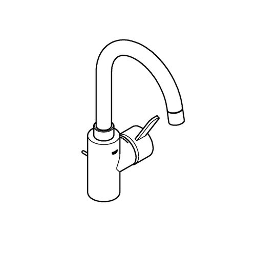 GROHE EUROSMART COSMOPOLITAN WASTAFEL-