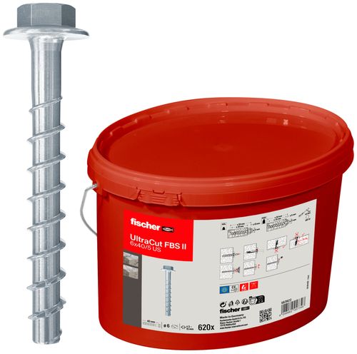 FISCHER BETONSCHROEF FBS II 6X40 US 620ST PER EMMER