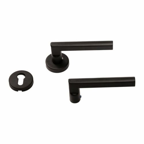  ISEO URACAN DEURKRUK SET ZWART SAFE