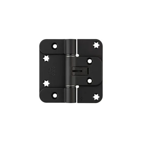 AXA TITAN V.H. SCHARNIER 89X89 ZWART RONDHOEK SKG3