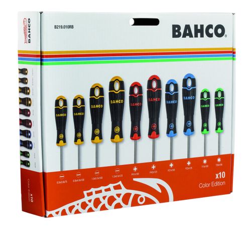 BAHCO SCHROEVENDRAAIERSET 10-DELIG GEKLE