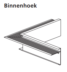  DAKTRIM BINNENHOEK 60X64MM 500X500MM