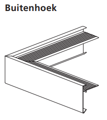  DAKTRIM BUITENHOEK 60X64MM 500X500MM
