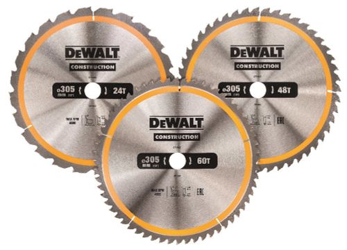 DEWALT CIRKELZAAGBLADENSET 305MM 3 PACK