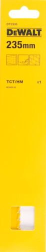 DEWALT RECIPROZAAGBLAD TCT 235 X 1MM