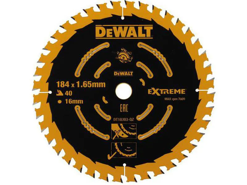 DEWALT CZB 184X16X40T FINISH KERF 1,65MM