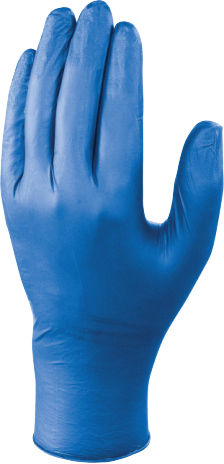  WEGWERPHANDSCHOEN NITRIL BLAUW 6/7