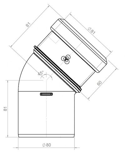 BURGERHOUT SAFE PP BOCHT 80MM 43'