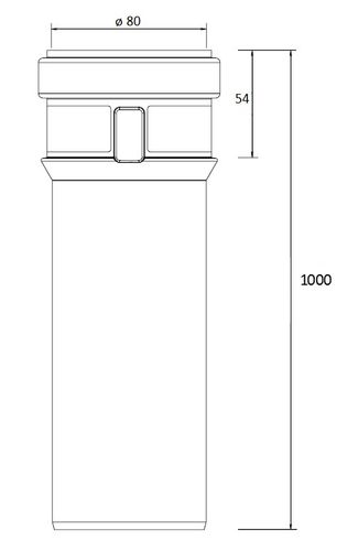  BURGERHOUT SAFE PP PIJP 80X1000MM