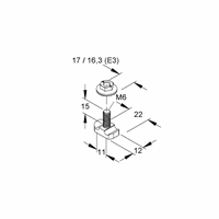 Niedax Group 167444 GRHKM 6X15F UNIVERSEEL VERBINDER