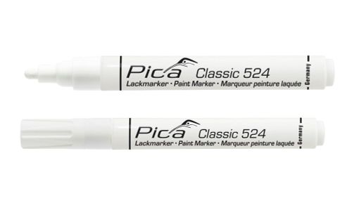 PICA LAKMARKER 2-4MM RONDE TIP WIT