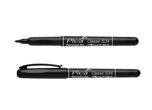 PICA PERMANENT PEN ZWART ROND 1,00MM
