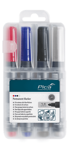 PICA PERMANENT MARKER ROUND TIP SET OF 4