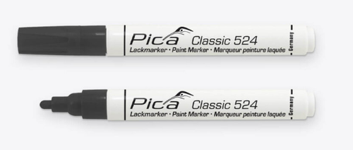 PICA LAKMARKER 2-4MM RONDE TIP ZWART