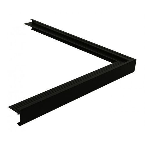  DAKTRIM BUITENHOEK 60X64MM ZWART RAL9005