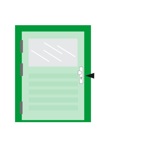 AXA VH LANG SCHILD MET S-KNOP PC-72 F1