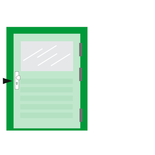 AXA VH LANG SCHILD MET S-KNOP PC-72 F1