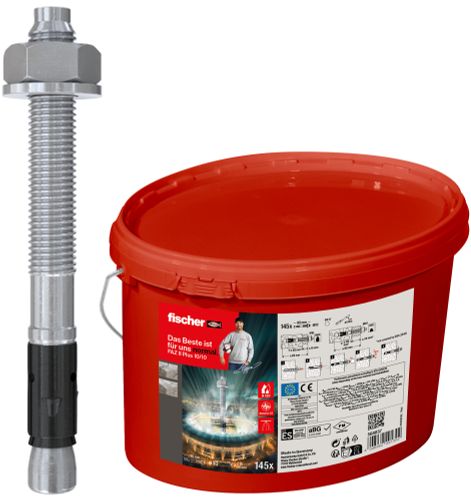 FISCHER DOORSTEEKANKER FAZ II PLUS 10/10 145ST PER EMMER
