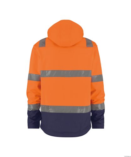 DASSY SOFTSHELL MALAGA ORANJE/MARINE S