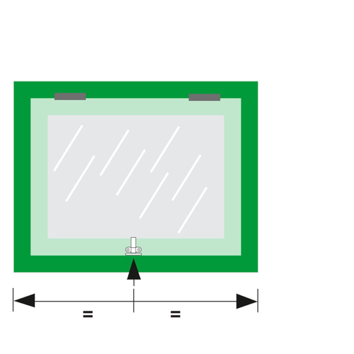 AXA RVS ZWART KUNSTOF RAAMUITZETTER