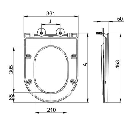  WANDCLOSETPACK 51CM MAT WIT CYCLONEFLUSH PLUS