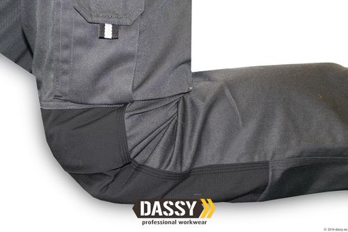 DASSY OVERALL CANNES GRIJS/ZWART XS