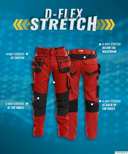 DASSY BROEK FLUX PESCO41 (245 GR) PLUS LEEMBRUIN/ANTRACIETGRIJS 52