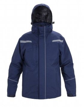  WINTERPARKA BASEL ZWART MAAT XL