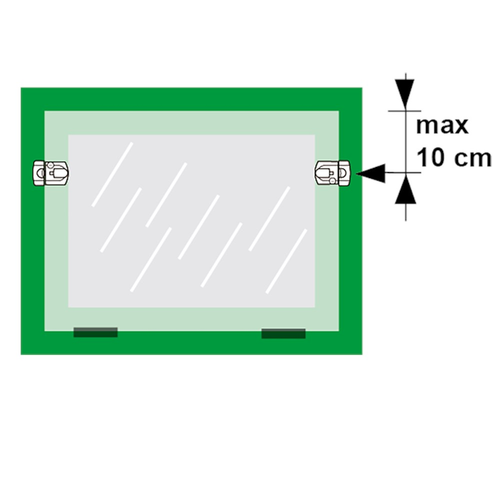 AXA OPLEGSLOT 3015 GELIJKLIGGEND WIT