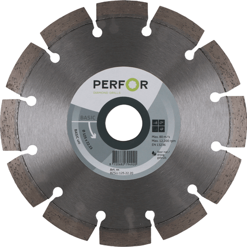 PERFOR ZAAGBLAD BASIC UNI 125MM ASGAT 22,2MM