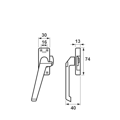AXA ALU.GEAN.PLAT L.DR.RAAMSLT.M.NOK.4G