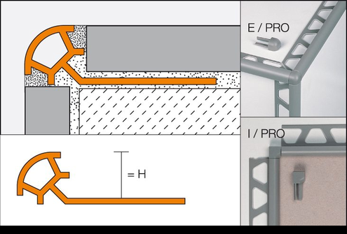 SCHLÜTER RONDEC-PRO TEGELPROFIEL ZUIVER WIT PRO100BW/300