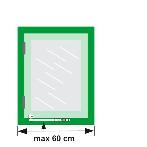 AXA TELE-UITZETTER MIDDEL BINNENDRAAIEND NIEUW-RVS