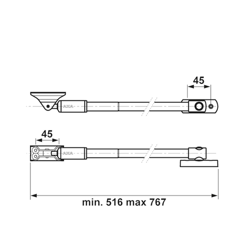 AXA TELE-UITZETTER 50 BUITENDRAAIEND WLS