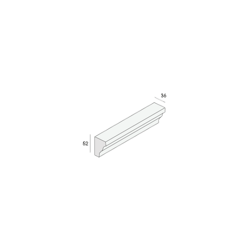  UNIPANEL SIERLIJST 36X52MM L=4.85M