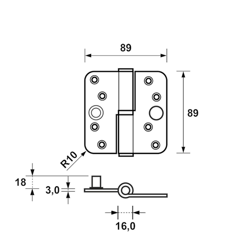 AXA KG.ST.PAUM. 89X89 3.5