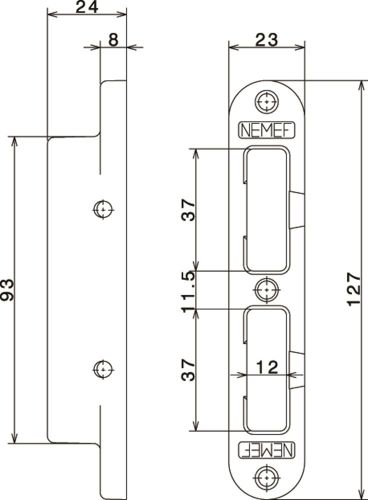 NEMEF SLUITKOM VS-1200 ZWART