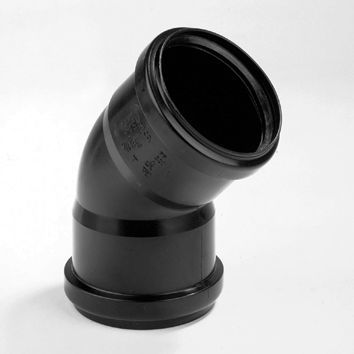  PP BOCHT 90MM 45GR ZWART 2XM