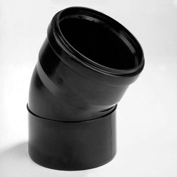 DYKA PP BOCHT 40MM 30° ZWART M/S