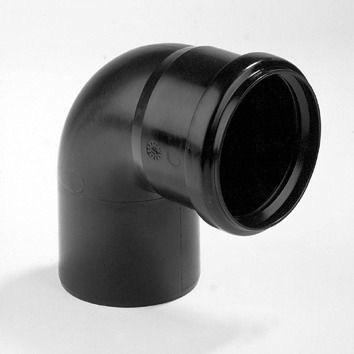 DYKA PP BOCHT 90MM 90° ZWART M/S
